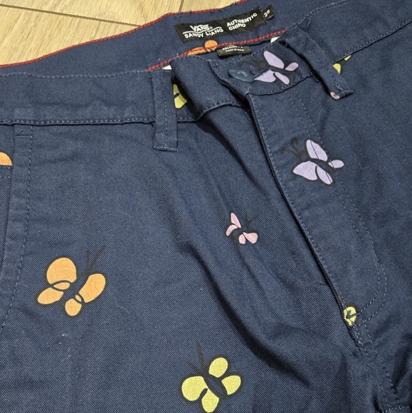 Vans x SANDY LIANG Authentic Blue Chino Trousers Pants Relaxed Fit Size 28 - Picture 4 of 7